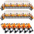 Peryiter Fall Tablecloth 54 x 108 Inch Thanksgiving Autumn Harvest Pumpkin Table Cover Rectangle Thanksgiving Tablecloth Washable Dining Table Cloth for Kitchen (Orange Pumpkin,6 Pcs)