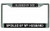 Blessed by God Spoiled by My Husband Chrome License Plate Frame