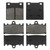 ZICOO Front & Rear Brake Pads Compatible with Suzuki GSXR 750 2000-2003, GSXR 600 1997 1998 1999 2000 2001 2002 2003, TL 1000 S 1997-2001