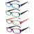 FancyG Vintage Inspired Retro Classic Style Rectangle Shape Glasses Frame Clear Lens Eyewear 4 Pieces Color Set36