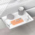 Tinaforld Bedside Shelf for Bed & Top Bunk- College Dorm Room Essentials, Loft Bed Accessories, Clip On Nightstand Snack Organizer, Floating Bed Side Table Tray Shelfie Caddy (White)