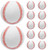Kicbertin Foam Baseballs 12 Pack, Soft Baseballs 9 inch Training Softball for Catching, Throwing and Hitting Practice