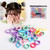 100PCS Baby Hair Ties Toddlers Soft Cotton Hair Ties Multicolor Small Seamless Hair Bands Elastic Hair Scrunchies for Ponytail Holders Girls (Multi-colored)