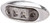Radiant LED Oval Clearance/Side Marker Light with Chrome Bezel Clear Lens Red for Truck Trailer 2" AutoSmart KL-15114C-RE