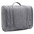 CoolBELL Travel Toiletry Bag Hanging Dopp Kit Mens Toiletries Organizer Cosmetic Case Women Makeup Bag (Grey)