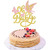 1 PCS Oh Baby Cake Topper with Butterfly Glitter Baby Shower Cake Pick 3D Butterfly Cake Decorations for Gender Reveal Baby Shower Kids Girls Birthday Party Supplies Gold