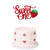 Gexolenu 1 Pcs Strawberry Sweet One Birthday Cake Topper Glitter 1st Birthday Cake Picks For Kid Fruit Theme Party Decorations Sweet One Baby Shower Anniversary Cake Party Supplies