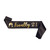 Clever Monster Birthday Sash Black Satin Finally 21 Sash with Gold Glitter Lettering Party Favors, Supplies and Decorations