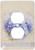 3dRose LSP_56329_6 Romantic Love Blue Hydrangea Flowers-Floral Photography-Wedding 2 Plug Outlet Cover