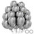110pcs Metallic Silver Balloons, 12inch Chrome Silver Latex Party Balloons, Helium Quality for Birthday Baby Shower Wedding Anniversary Party Decorations(With 2 Silver Balloons) 110pcs Metallic Silver Balloons, 12inch Chrome Silver Latex Party Balloons, Helium Quality for Birthday Baby Shower Wedding Anniversary Party Decorations(With 2 Silver Balloons)