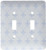 3dRose LSP_171852_2"Vintage Blue Fleur De Lis Wallpaper Connected in Diamond Shape Pattern Double Toggle Switch