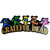 C&D Visionary Grateful Dead Bear Logo Metal Lapel Pin, Red, Black, White