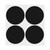 Black Dot Stickers 4 Inches Round Sticker, Circle Colored Labels Color Coding Labels for Office Classroom Toddlers Activity 40 Pieces