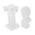 Garneck 1 Set Statue Ornaments Crafts Decor Resin Craft Exquisite Greek Statue Ornament Resin Column Stand Classic Roman Statue Resin Column Statue Sculpture Column Frame 7c Vintage White