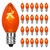 Cbebew C7 Replacement Bulbs, 25 Pack Halloween Clear Orange Lights Bulbs, 5W Incandescent Night Light for Outdoor Halloween Christmas String Lights, E12 Candelabra Base Cbebew C7 Replacement Bulbs, 25 Pack Halloween Clear Orange Lights Bulbs, 5W Incandescent Night Light for Outdoor Halloween Christmas String Lights, E12 Candelabra Base