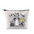 VAMSII Raccoon Gift Raccoon Lover Makeup Bag Let's Talk Trash Trash Panda Gift for Friend Travel Bag (Raccoon makeup bag)