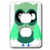 3dRose LSP_58279_6"Cute Light Green Owl 2 Plug Outlet Cover
