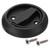 uxcell Round Pull Ring, 1pcs 3" - Stainless Steel Ring Flush Pull with Screws, Recessed Door Pull Handle Knob for Drawer Cabinet Wardrobe (Black)