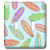 3dRose LLC lsp_77553_2 Colorful Surfboard Print Hawaiian Flower and Bamboo Blue Double Toggle Switch