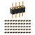Chanzon Round Pin Header Strip for Arduino Gpio 4 pin x 50pcs Male Headers Pins Straight Single Row Gold Plated Pitch 2.54mm 0.1 inch Breakaway for PCB Connector Raspberry pi Machine Breadboard