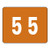 Smead Color-Coded Numeric 5, Label Sheet, Brown, 500 per Roll (67345)
