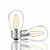 YI LIGHTING - S14 2W Dimmable LED Plastic Light Bulbs for Outdoor String Lights Replacement Bulbs Shatterproof Warm White (Pack of 2)