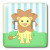 3dRose LLC lsp_15431_2 Baby Animals Blue Lion, Double Toggle Switch