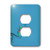 3dRose LLC lsp_22494_6 Blue Elegant Dragonfly on Vine 2-Plug Outlet Cover