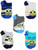 STAR WARS Boys Baby Yoda No Show Socks - 5 Pack The Mandalorian Kids Sock Set (Toddler/Little Boys), Blue, Small
