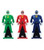 Power Rangers Super Megaforce - Turbo Legendary Ranger Key Pack, Red/Blue/Green