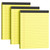 MSKKSM Legal Pads 8.5 x 11, 3 Pack Yellow Note Pads 8.5 x 11 Writing Pads(50 Sheets/Pad), Wide Ruled Legal Notepads, Lined Pads of Paper Yellow Paper Pads, for School, Home, Office, Business