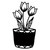 YY YEARCHY Metal Flowers Wall Decor, Minimalist Vase Metal Wall Sculpture Kitchen Wall Art Decor for Living Room Bathroom Bedroom Dining Room Patio Balcony Wall Decoration (9.06 x 16.93 inches)