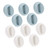 DOITOOL 10pcs Handle Glass Drawer Knobs Dresser Pulls Glass Door Knob Cabinet Pulls Plastic Door Knobs Cabinet Door Knobs Multifunctional Drawer Knobs Door Knobs for Home Adhesive Cupboard