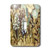 3dRose lsp_40849_1 Brown n Blue Floral Single Toggle Switch