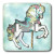 3dRose LLC lsp_1186_2 Carousel Horse In Blue, Double Toggle Switch