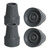 7/8 inch Heavy Duty Non Slip Rubber Crutch Tip - Crutch Rubber Tips, Gray 4Pcs