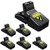 FNEU Mouse Trap Mouse Traps Indoor Mice Trap Mouse Traps Outdoor Mouse Traps for House 6 Packs,Black