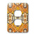 3dRose LLC lsp_11218_6 Abstract Vintage in Orange and Blue 2 Plug Outlet Cover