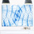 Designart MT11966-28-12 Blue Fractal Flower Pattern Grid Abstract Metal Wall Art -28x12,Blue,28x12