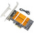 M.2 NVMe PCIe Adapter,Dual M2 SATA B Key and NVMe M Key SSD to PCI-e x4 Adapter Card for 2280 2260 2242 2230 SSD, with M.2 Heatsink (M.2 NVME Mkey+SATA Bkey Card)