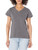 Dickies Women's Short Sleeve V-Neck T-Shirt, Graphite