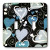 3dRose LLC lsp_40847_2 Blue Hearts On Black Double Toggle Switch