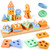 EDUJOY Montessori Toys for 1 Year Old Boy Gifts, Shape Sorter Baby Toys 12-18 Months, Wooden Sorting Stacking Toys for Toddlers 1-3, One Year Old Boy Toys Preschool Color Learning for Girl Age 1-2