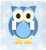 3dRose LSP_6312_2"Cute Owl On Light Blue Background Double Toggle Switch, Multicolor