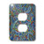 3dRose LLC lsp_33260_6 Blue Paisley 2 Plug Outlet Cover