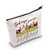 LEVLO Chicken Cosmetic Make Up Bag Crazy Chicken Fans Gift Chickens God Says You Are Make Up Zipper Pouch Bag For Chicken Lover (God Says Chickens)