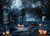 LYCGS 7X5FT Halloween Backdrop Horror Forest Night Halloween Photography Background Scary Castle Pumpkin Lantern Tombstone Photo Backdrop Halloween Decoration Banner X-153 LYCGS 7X5FT Halloween Backdrop Horror Forest Night Halloween Photography Background Scary Castle Pumpkin Lantern Tombstone Photo Backdrop Halloween Decoration Banner X-153