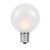 Novelty Lights G50 Outdoor String Light Globe Replacement Bulbs, E12/C7 Base, Frosted White, 25 Pack