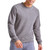 Hanes Men's Crewneck Sweatshirt, Tri-Blend French Terry, Black 50R Pe Heather, Large