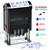 Toplusesse Self-Inking Date Stamp with Paid Office Rubber Paid Phrase & Date Stamp for Business 12-Year Band Blue Ink